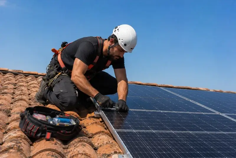 Maintenance et monitoring de panneaux solaires à Lunas