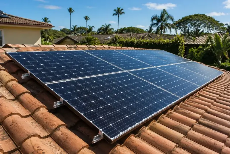 Installation de panneaux solaires à Lunas